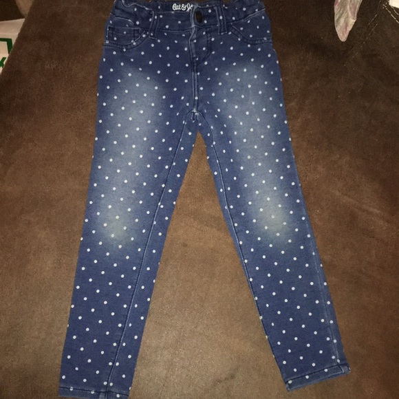 Cat & Jack polka dot jeggings - Picture 1 of 1